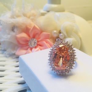 Valentine’s Day 925 Sterling Silver Morganite Ring